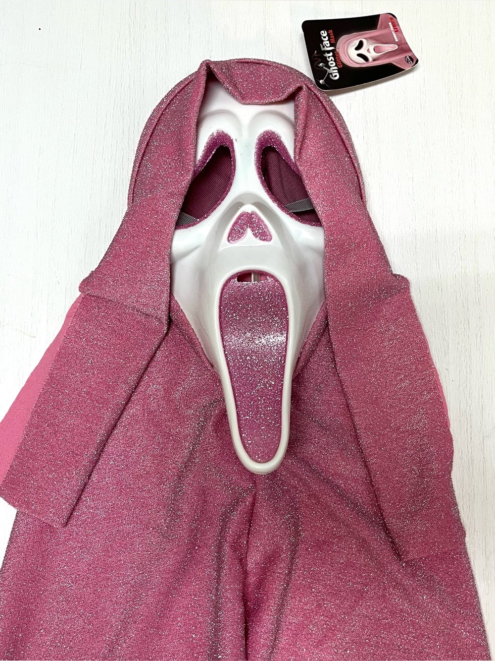 Ghost Face Scream Pink Glitter Mask New
